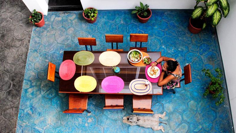 Hostal Azul Y Blanco Santa Cruz Huatulco Ngoại thất bức ảnh